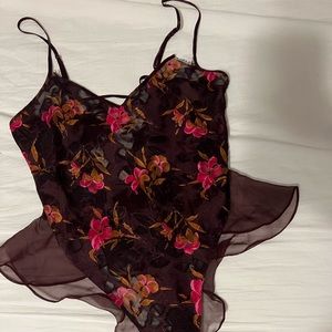 Vintage Victorias Secret Hi-Cut Flutter Teddy